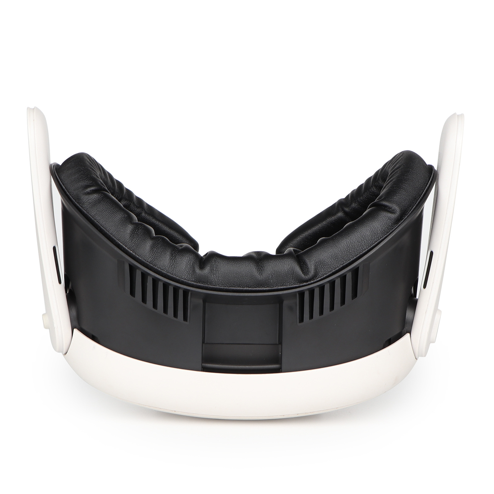 The widened mask replacement stand for Meta Quest 3 can be worn with a silicone mask for a more skin-friendly look undefined