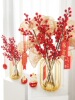 Spring Festival iron vase lantern flower bottle geometric vase red fruit hair rich fruit Douyin explosion new year decoration decoration