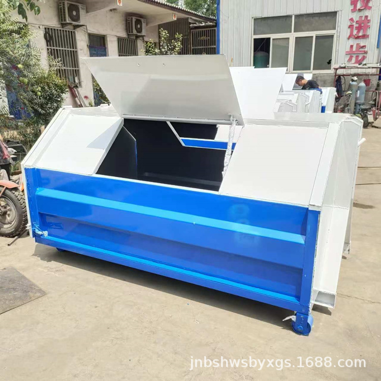 Motorized Diesel Three-Wheel Bucket Garbage Truck for Community Property Management, Electric Garbage Truck Cleaning and Modification, Waste Collection Vehicle