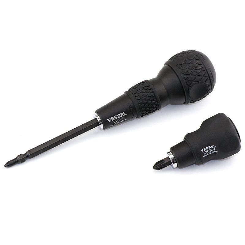 Japón Weiwei destornillador de doble propósito 220W-3 cruz multifunción cabeza de lote de tornillo importado manguito de varilla de lote reemplazable