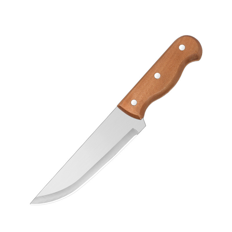En stock mango de madera cuchillo de fruta hogar cuchillo de fruta de acero inoxidable cocina cuchillo multifuncional cuchillo mango cuchillo de carne