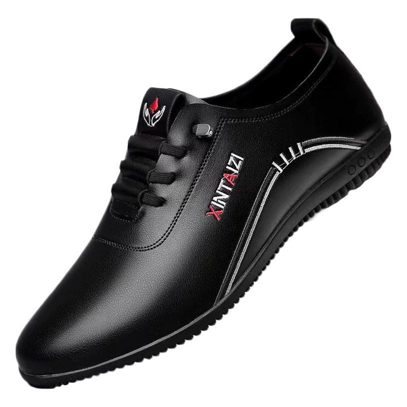 [Оптовая продажа от производителя] Новые мужские кожаные туфли с мягкой подошвой, гладкой поверхностью, удобные, дышащие, нескользящие, износостойкие, водонепроницаемые, доступны для дропшиппинга.