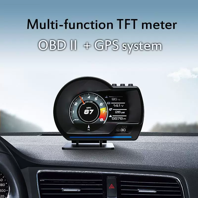 Автомобильный OBD A500 многофункциональный ЖК прибор модифицированный лётный головной дисплей детектор скорости водяной температуры турбина и т.д.