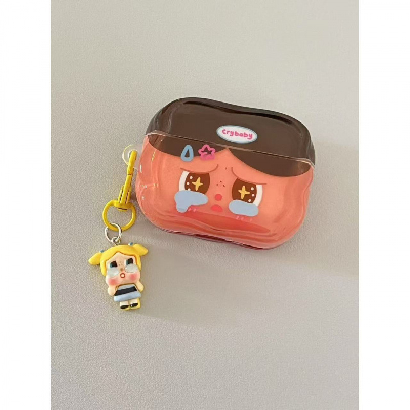Super lindos y lindos crybaby crybaby auriculares para AirPods 1 / 2 / 3 / 4 / pro / pro2 auriculares