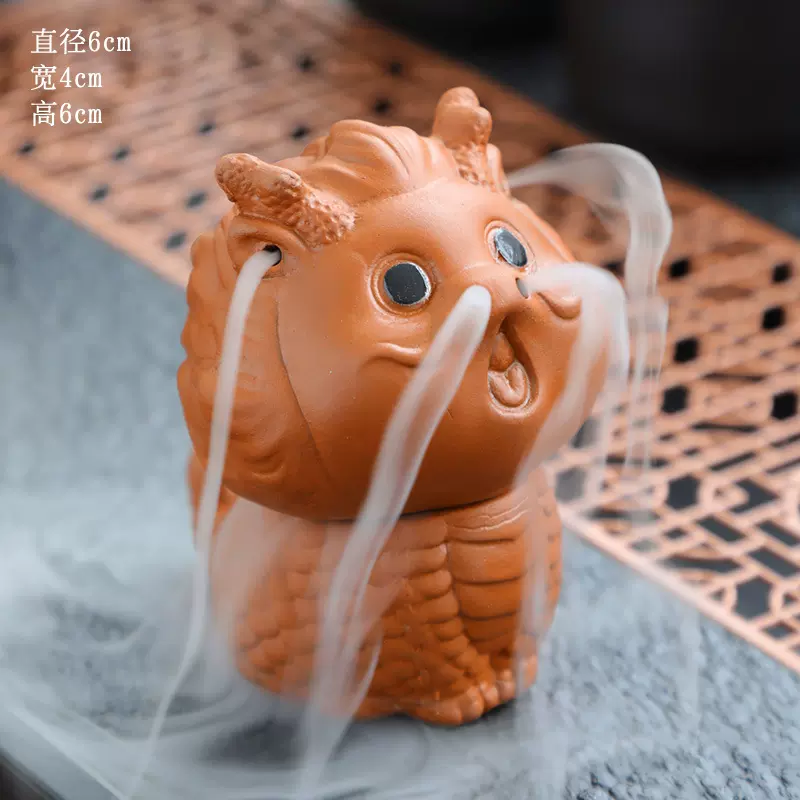 迷你紫砂龙宝宝可养可玩指尖壶茶宠茶玩茶具摆件奶茶用品奶茶用品