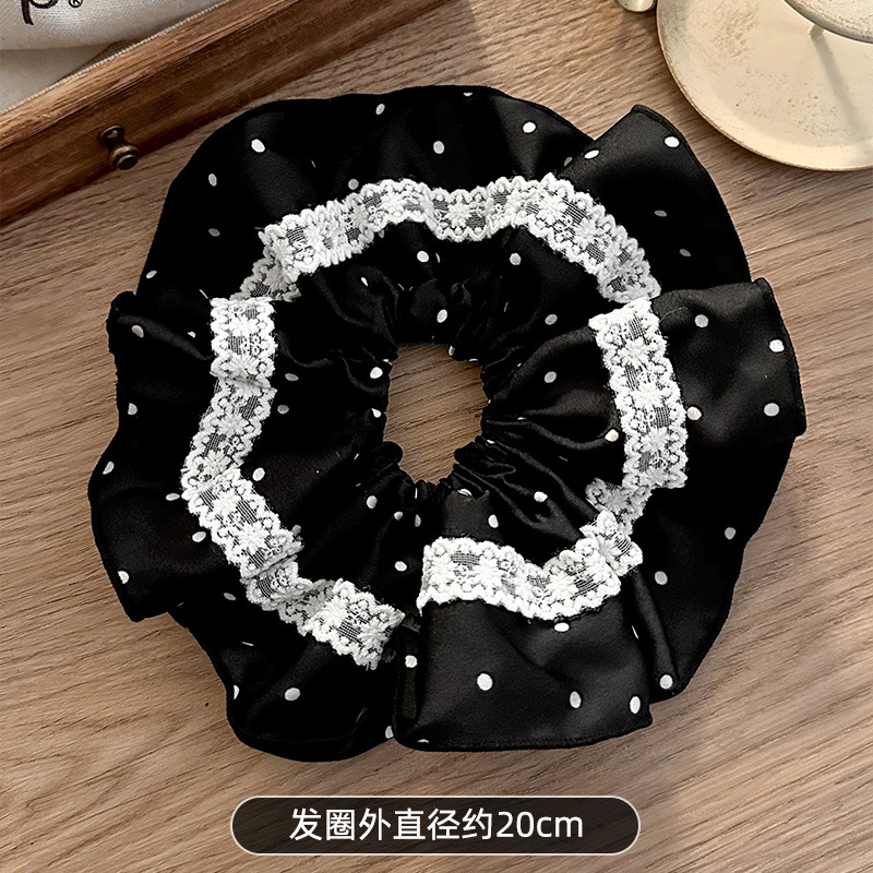 Anillo de pelo de intestino grueso suave francés para mujer 2025 nuevo círculo de intestino grueso coreano de alta gama Advanced Large Hairy Cuerda para la cabeza para mujer