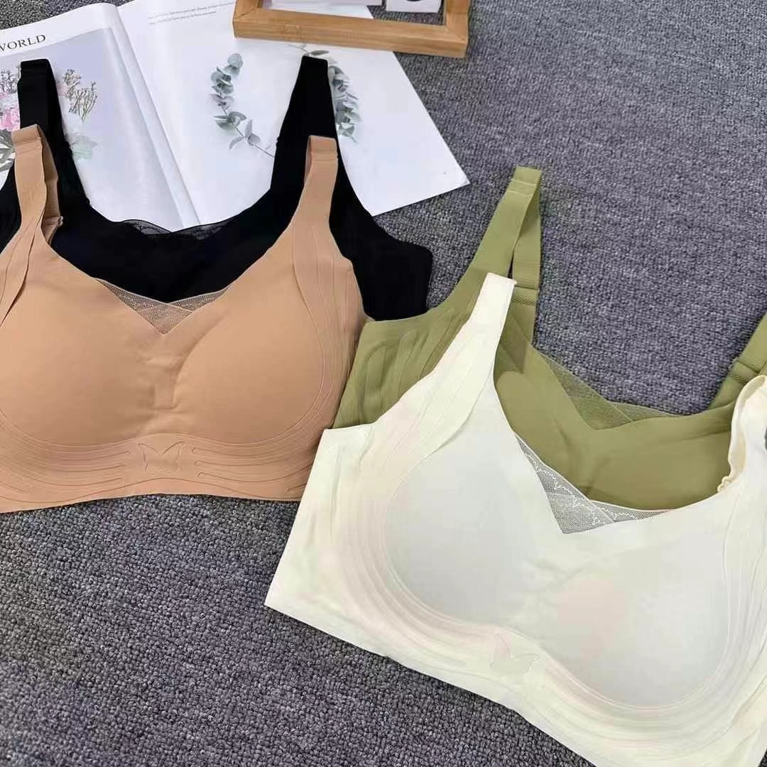 4819 # Ropa interior sin costuras para mujer, estilo de verano anti-flacidez, pechos finos, pechos pequeños, colección de hermosos senos