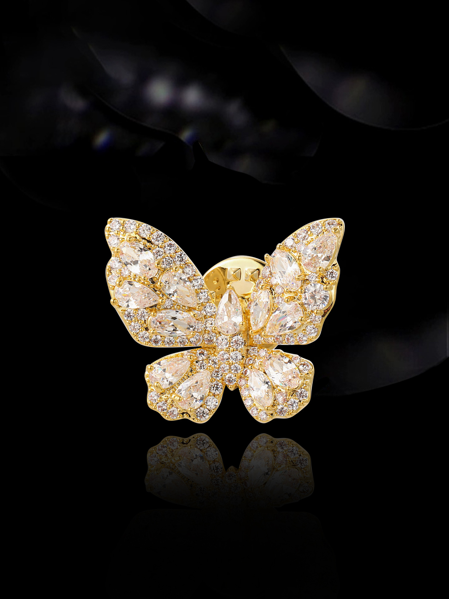 Elegante Mariposa Cobre Mujeres Broches display picture 5