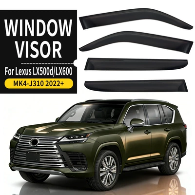 LX500 Window visor, Rain shield - standard-packing-without-logo-lexus-lx500dlx600-mk4-j310-2022-no-bright-strip-wb-rain-shield