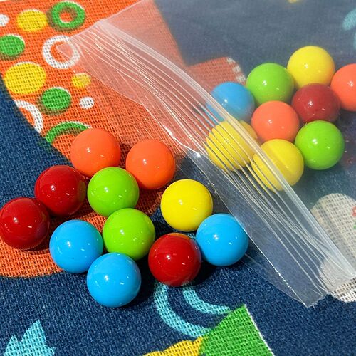 Plastic solid small ball color counting probability ball diameter 1.15cm slide toy ball primary school mathematics teaching aids