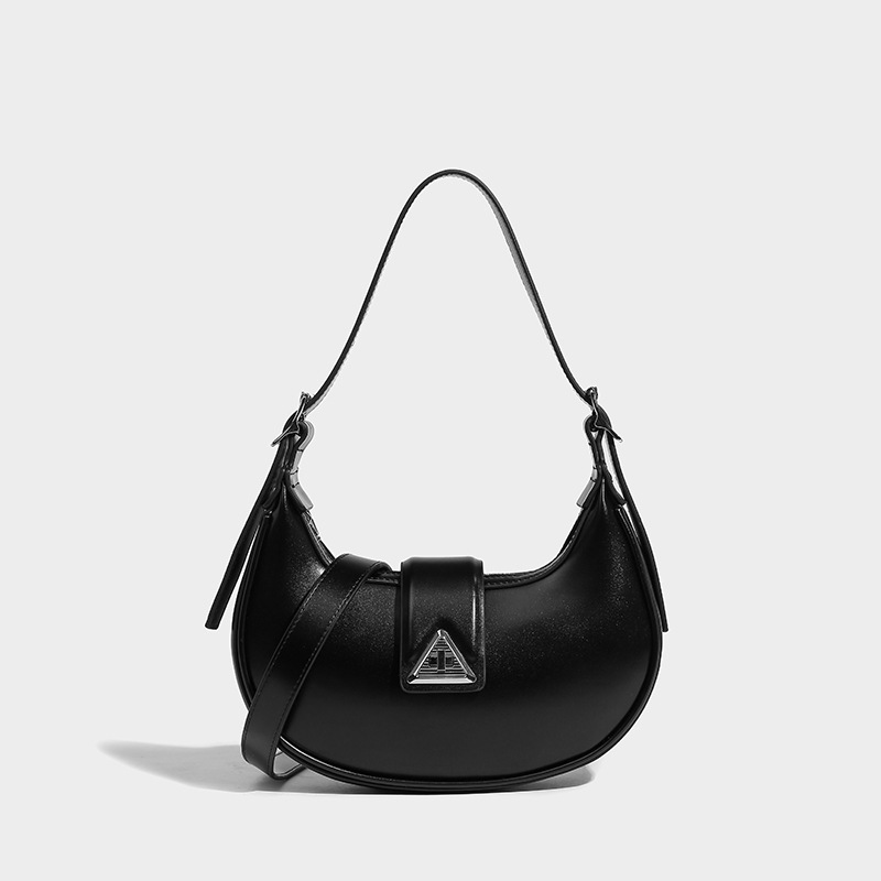 Genuine Leather Crescent Bag Baguette Underarm Bag For Women 2026 New Summer Versatile Niche Design Shoulder Crossbody Bag - Thumbnail 6