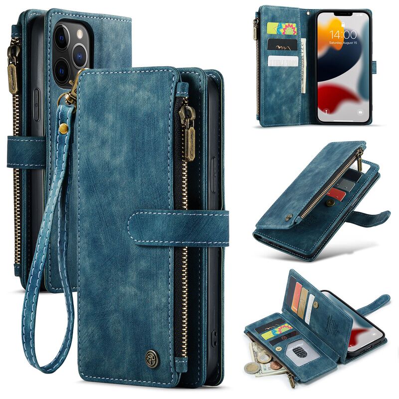 Suitable for iPhone12Pro Phone Case Apple 16E Card Leather Case New 16PROMAX Retro Flip Wallet