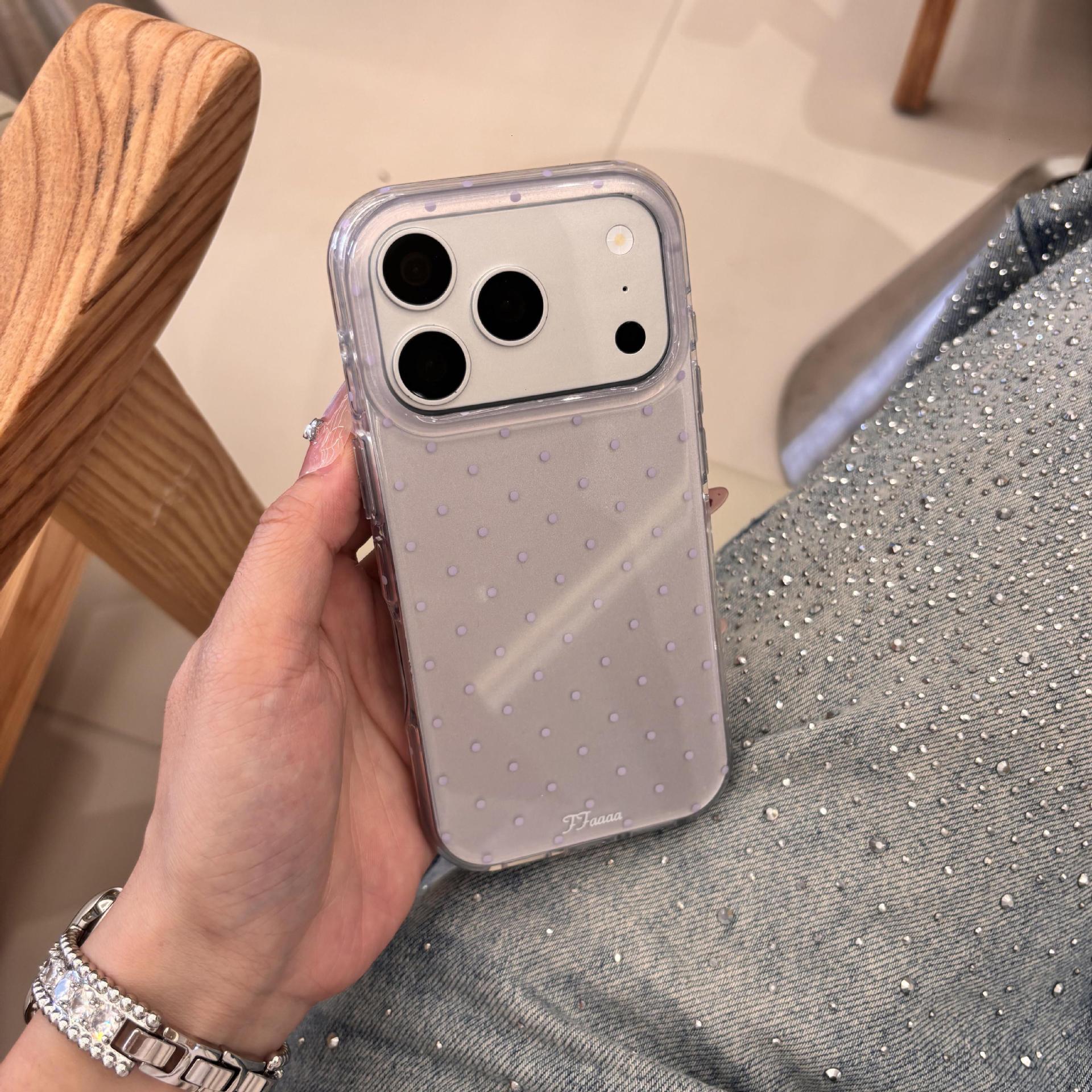 High-End Polka Dot Design Suitable for Apple 17 Pro Max Protective Case, iPhone 15 Protective Cover, 14 Case, 16 Pro High-End Polka Dot Design Suitable for Apple 17 Pro Max Protective Case, iPhone 15 Protective Cover, 14 Case, 16 Pro