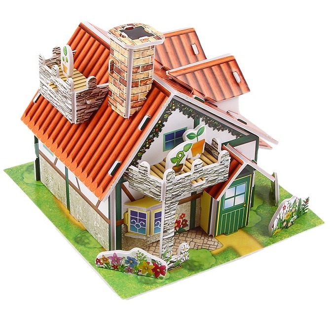 3D rompecabezas de los niños estudiante DIY papel mano-montado imagen educación temprana modelo de juguete educativo regalo al por mayor