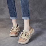 以一 Весенне-летние новые туфли из воловьей кожи с верхним слоем, повседневные универсальные модные туфли в стиле ретро, женская обувь на мягкой подошве, женская обувь