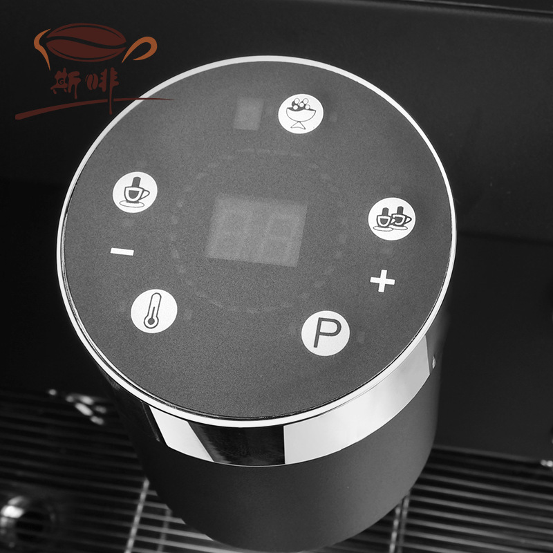 Máquina de café comercial de doble cabeza K535 italiana semiautomática multicaldera 12L café tienda de té con leche estable 9Bar