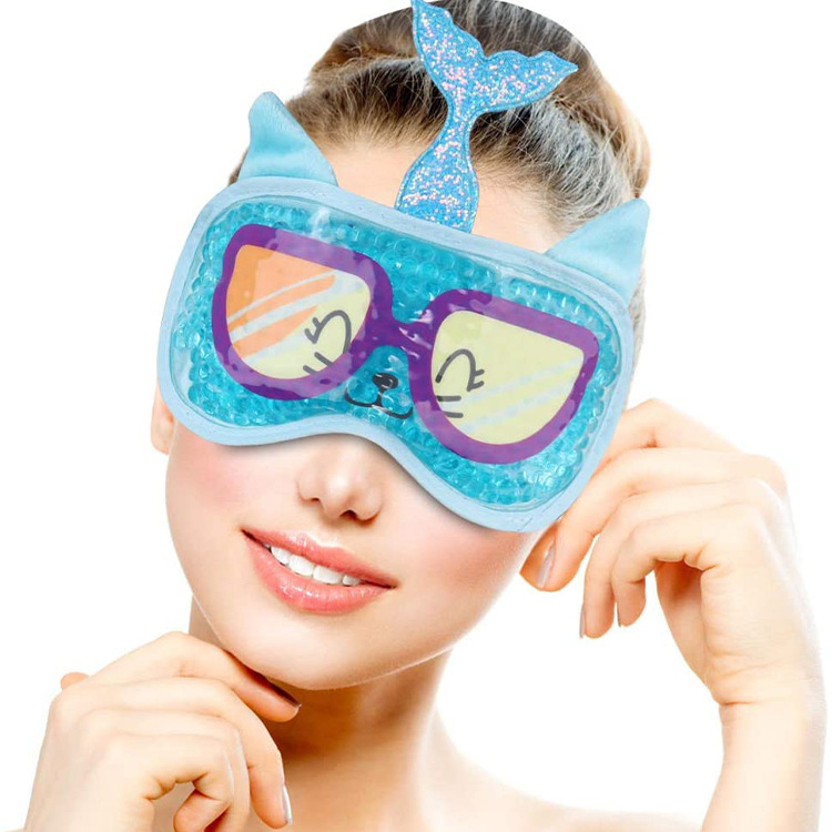 Cartoon gel, beads, sleep mask, cold compress PVC, material