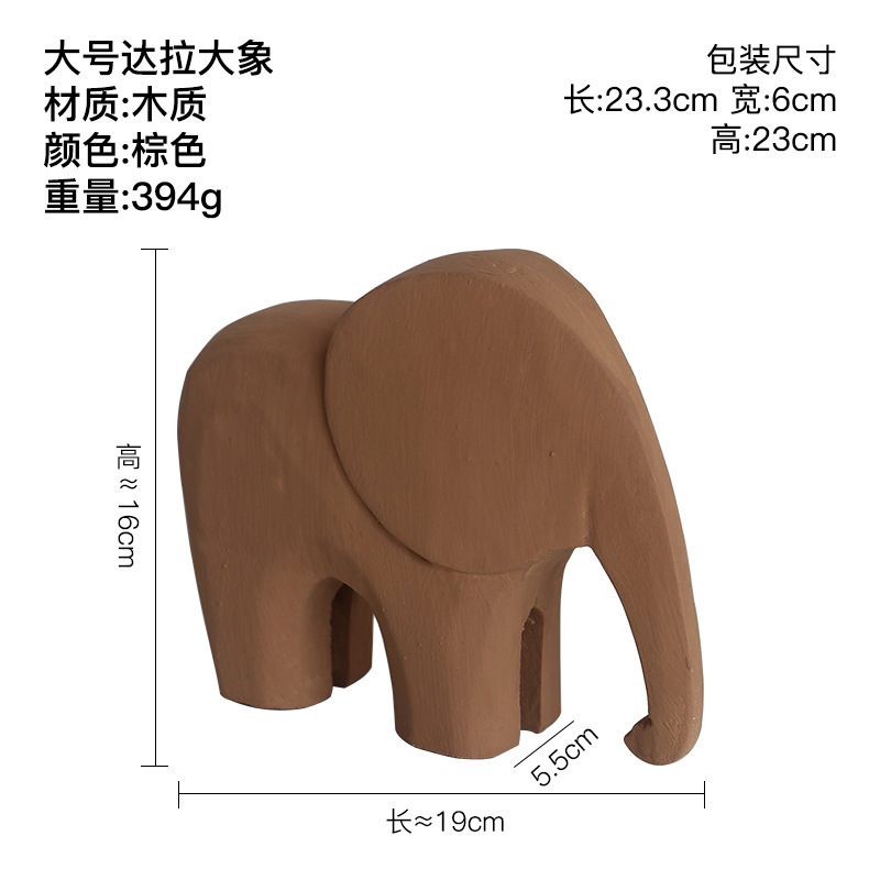 現代のシンプルなモランディ色の創意達拉木の木馬の置物の家庭の装飾品の客間のテレビの戸棚のお茶の数々の装飾|undefined