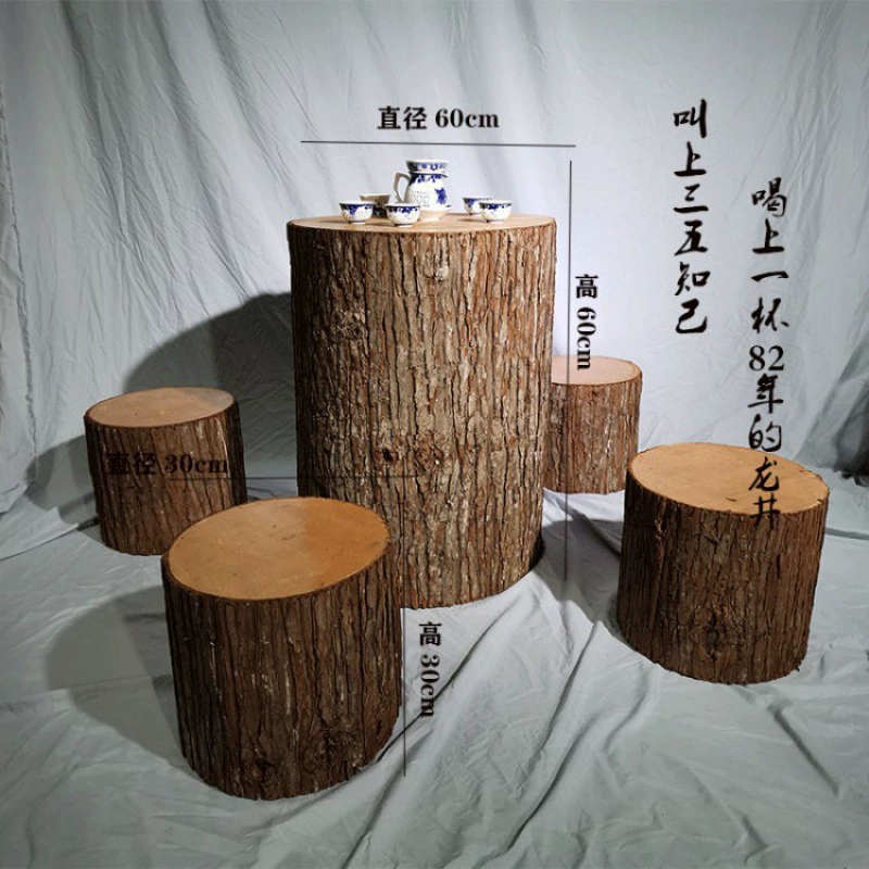 Имитация деревянных свай, пни из натуральной коры ели, круглые деревянные сваи, полые еловые сваи, деревянные сваи для свадебных дорожек, мягкие декоративные реквизиты.