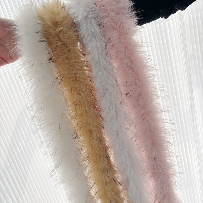 仿貉子毛条羽绒服棉衣男女通用毛领子DIY服饰辅料领口袖口包边条