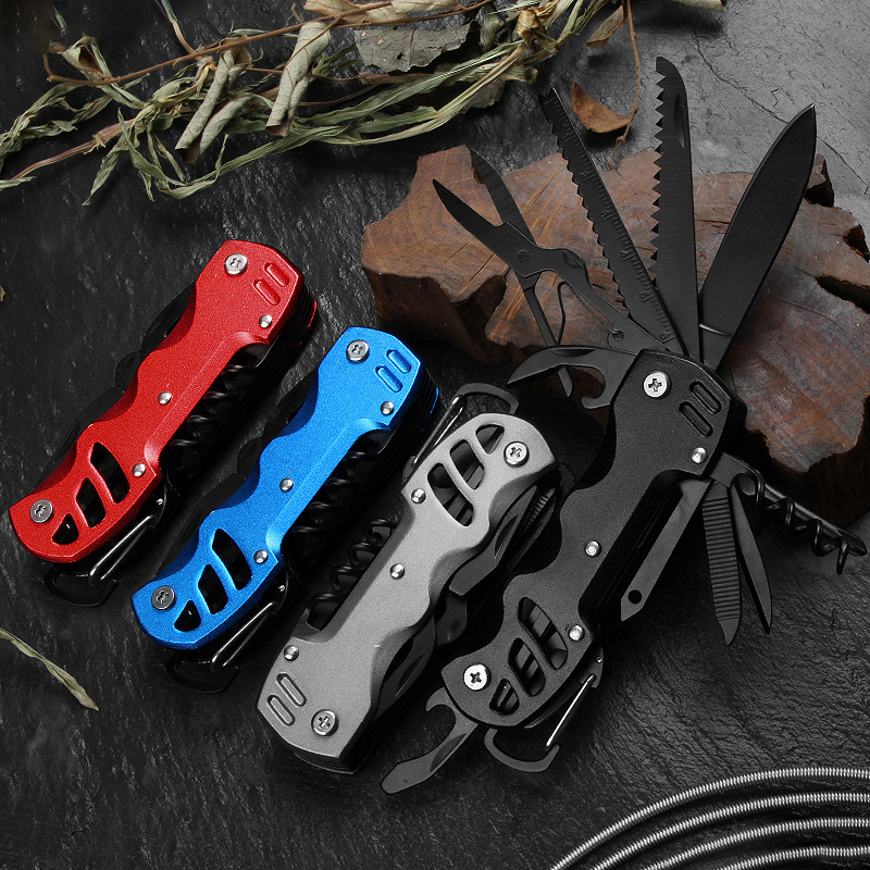 Cross-Border Swiss Knife Multifunctional Pocket Knife Edc Combination Tool Camping Car Outdoor Portable Folding Knife Scissors