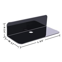 浮动搁板壁挂式架 免打孔墙壁收纳架 亚克力开关时钟扬声器收纳架