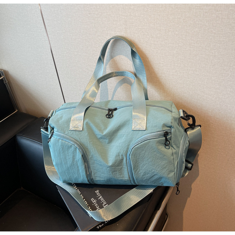 Freizeit-Sport-Fitness-Reisetasche 2025 Modell Nasstrockentrennung Tasche unabhängiges Schuhfach schlicht praktisch Einzelschulter Schrägtrage