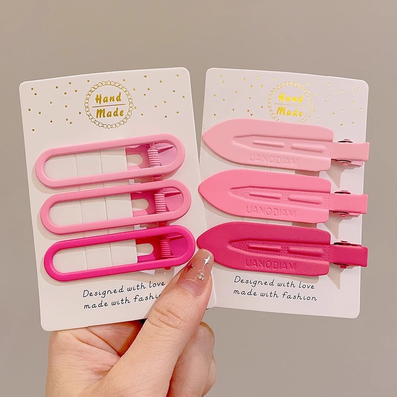 Rosa Linda estrella horquilla lado femenino clip de pelo amor de los niños BB clip de pelo roto horquilla bebé tocado