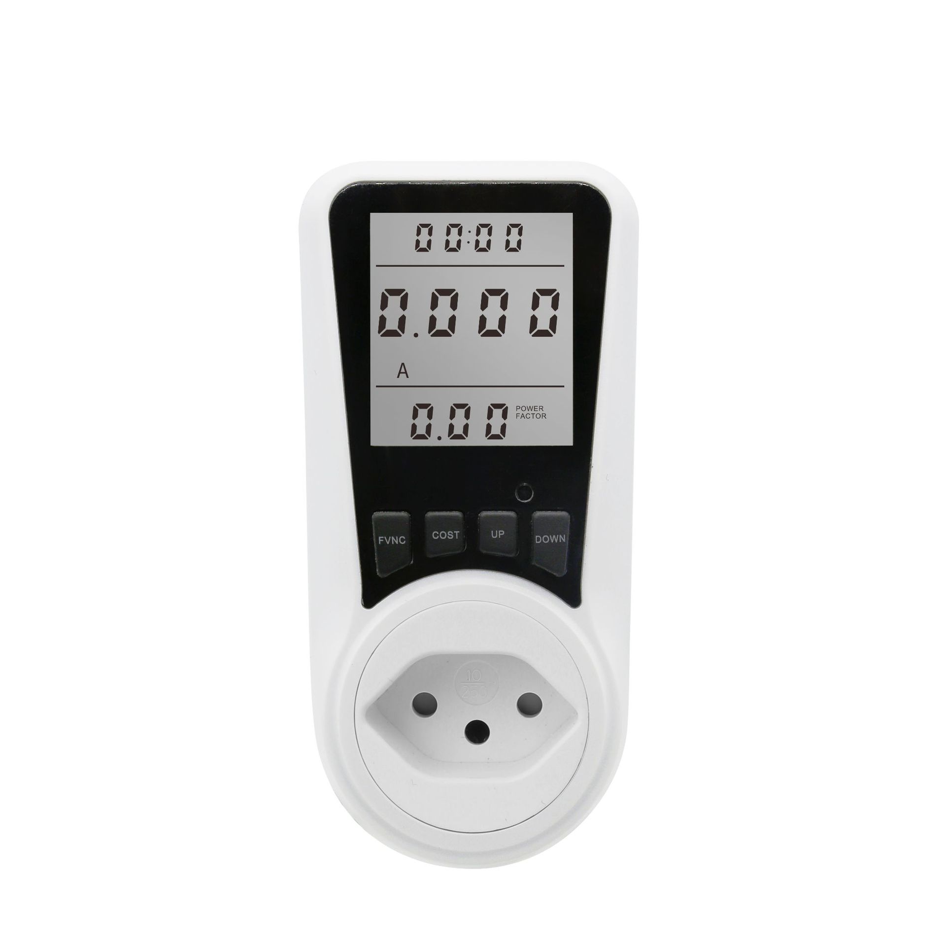 厂家直销 瑞士插头 功率计量插座 电力监测仪家用计费插座