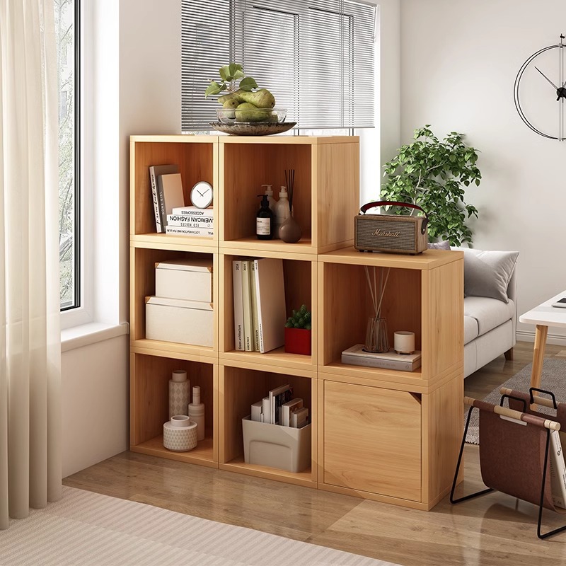 楼梯下储物柜自由组合格子柜收纳柜子置物柜书架书柜亚克力方格柜