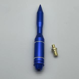 Car modification universal antenna metal aluminum alloy decorative antenna personality modification bullet antenna accessories