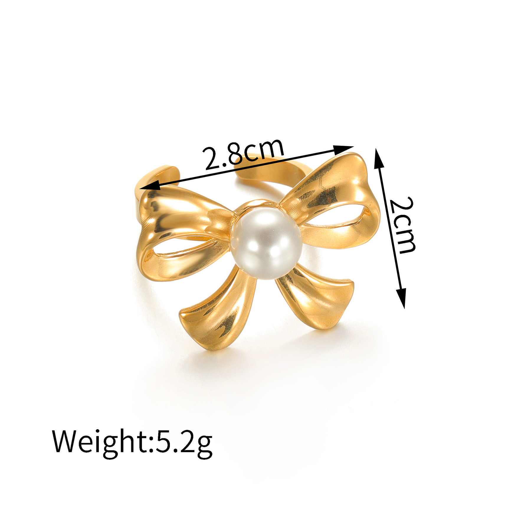 8g Weight Vacuum Plating Gold Plating Process 18K Real Gold Plated Plating Material Stone-Free Inlay Material Charms, Rings, Earrings, Ear Studs, Choker, Necklace Classification Daily Occasion 304 Stainless Steel Material Heart Shape, Bow Knot Pattern Women's Gender IG Style Style Bowknot Craft Vacuum Plating Heart Shape Bow Knot 304 Stainless Steel IG Style Charms Rings Earrings 1