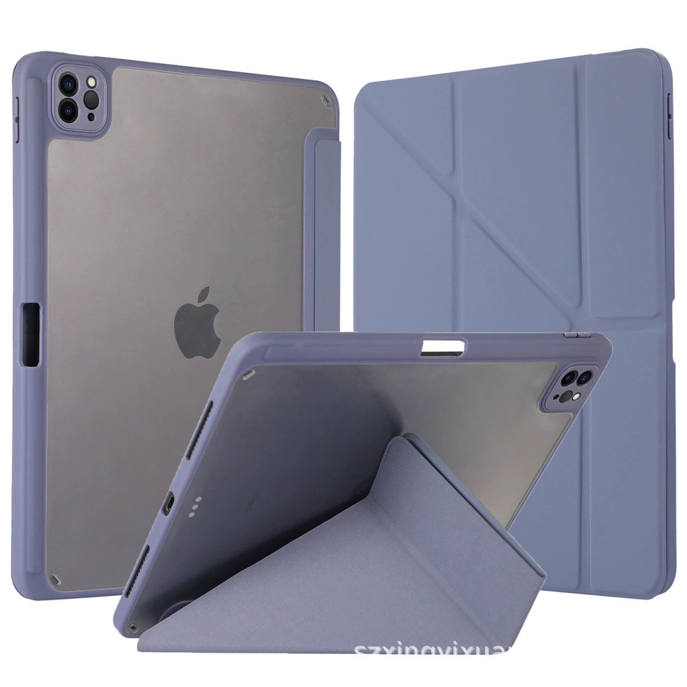 Чехол для планшета iPad Pro/Air/Mini (11–13") акриловая крышка Y‑образного складывания с держателем для стилуса, правый или левый стиль
