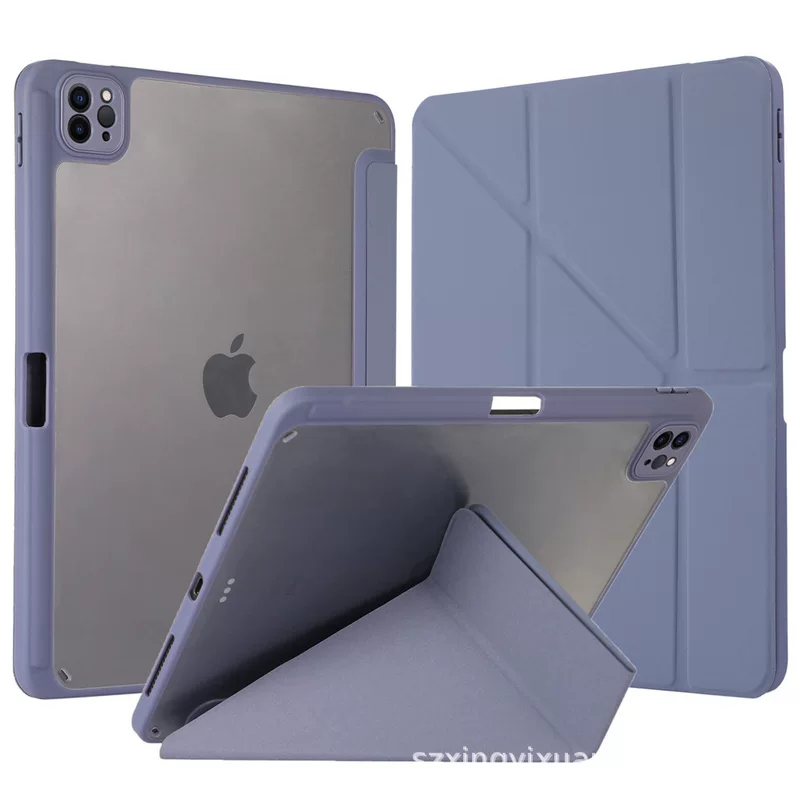 Чехол для планшета iPad Pro/Air/Mini (11–13") акриловая крышка Y‑образного складывания с держателем для стилуса, правый или левый стиль