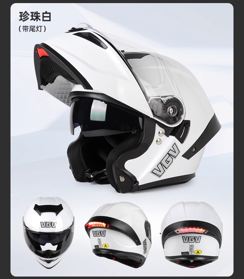 3C certified smart tail light open-face motorcycle helmet, custom full-face helmet for electric motorbikes, unisex, suitable for all seasons and summer