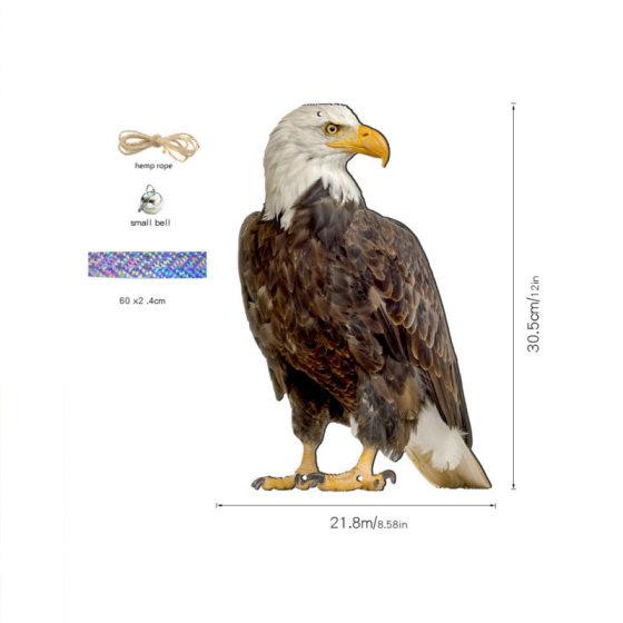 2023 New Cross-border Hanging Decoration Owl American Bald Eagle Home Courtyard Garden Decorations Hanging Ornaments