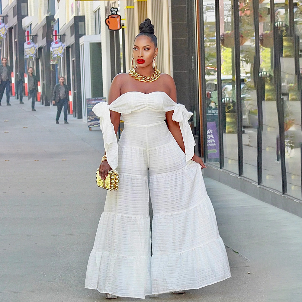 Women's Holiday Selfie Bodysuits Casual Simple Style Streetwear Solid Color Full Length Jumpsuits display picture 14