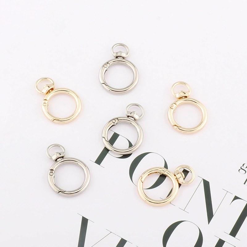 Металлическое вращающееся кольцо-пружина, многофункциональные аксессуары для сумок и багажа, оптовая продажа со склада от производителя