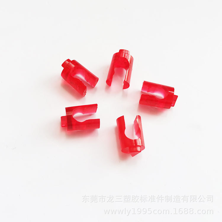 龙三塑胶厂自产自销圆形三角形灯座红色LED指示信号灯座 绝缘环保