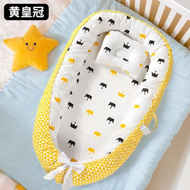 Cama de bebé portátil desmontable transfronteriza en la cama media para recién nacidos acostados para dormir