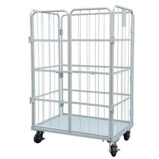 Warehouse mobile car cage turnover car handling tally iron trolley double door four door single door foreign trade logistics trolley