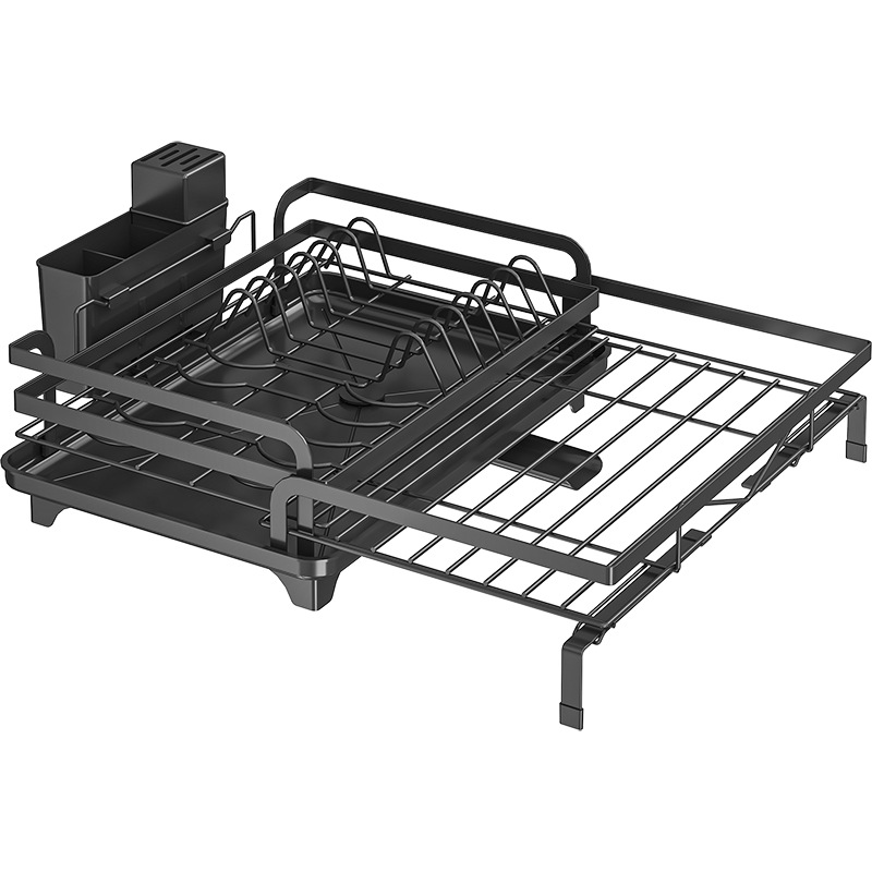 Encimera de cocina, estante de almacenamiento de platos, fregadero de drenaje, canasta de drenaje extendida, estante para platos, estante para fregadero, plato de drenaje