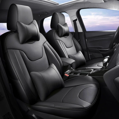 Modelə uyğun (Original) oturacaq örtükləri special car seat cushion - full-black-deluxe-edition-wear-resistant-leather