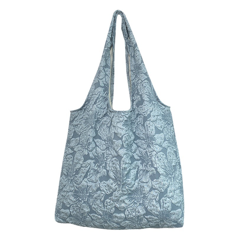 Nuevo verano Corea del Sur ins bordado jacquard Rosa bolsa simple estudiante universitario clase bolso de cercanías para las mujeres