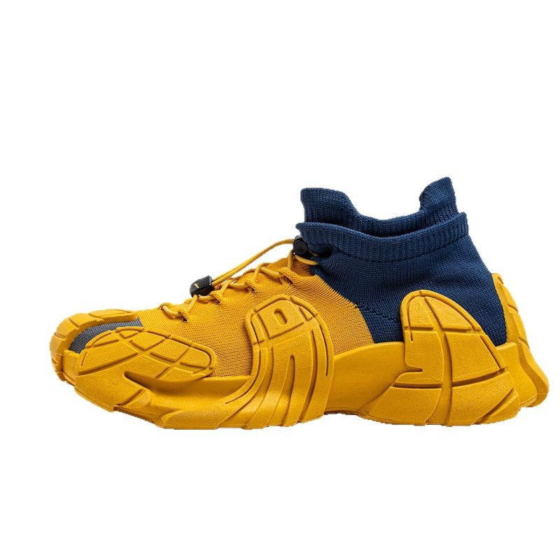 2025 estilo de verano transfronterizo tejido volador transpirable 450 albóndigas pulpo zapatos de coco herramientas calcetines al aire libre zapatos Douyin