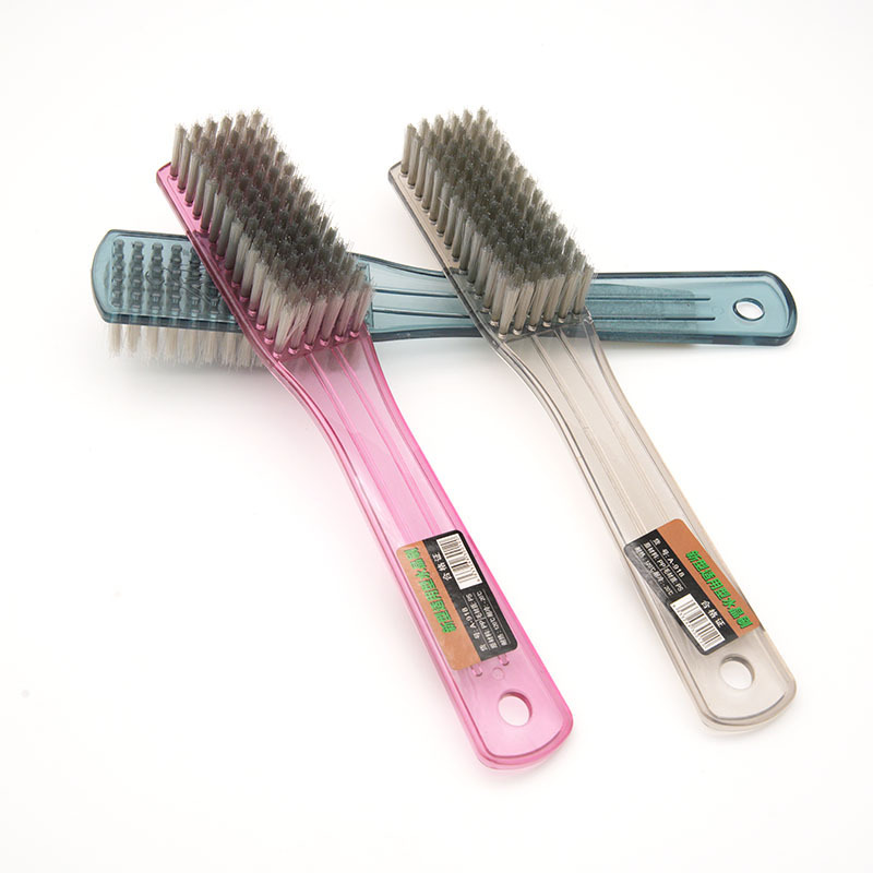 High-grade crystal long handle shoe brush transparent lengthened shoe brush general merchandise two yuan multi-yuan stall Super supply