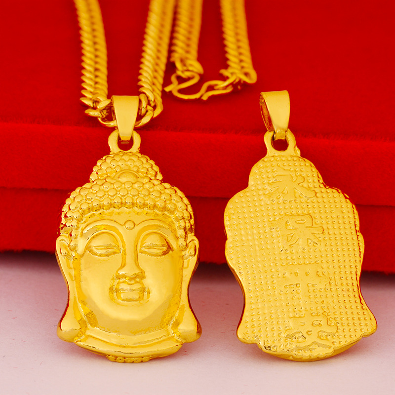 Verguld maitreya hanger ketting voor dames nationale trend stijl_voghion.com
