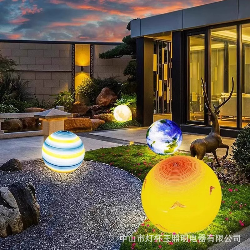 Tierra creativa Red de Internet Planet Candelabro Jardín de infantes Centro comercial Candelabro de bola Zona de juegos Habitación infantil Escuela Luz de luna