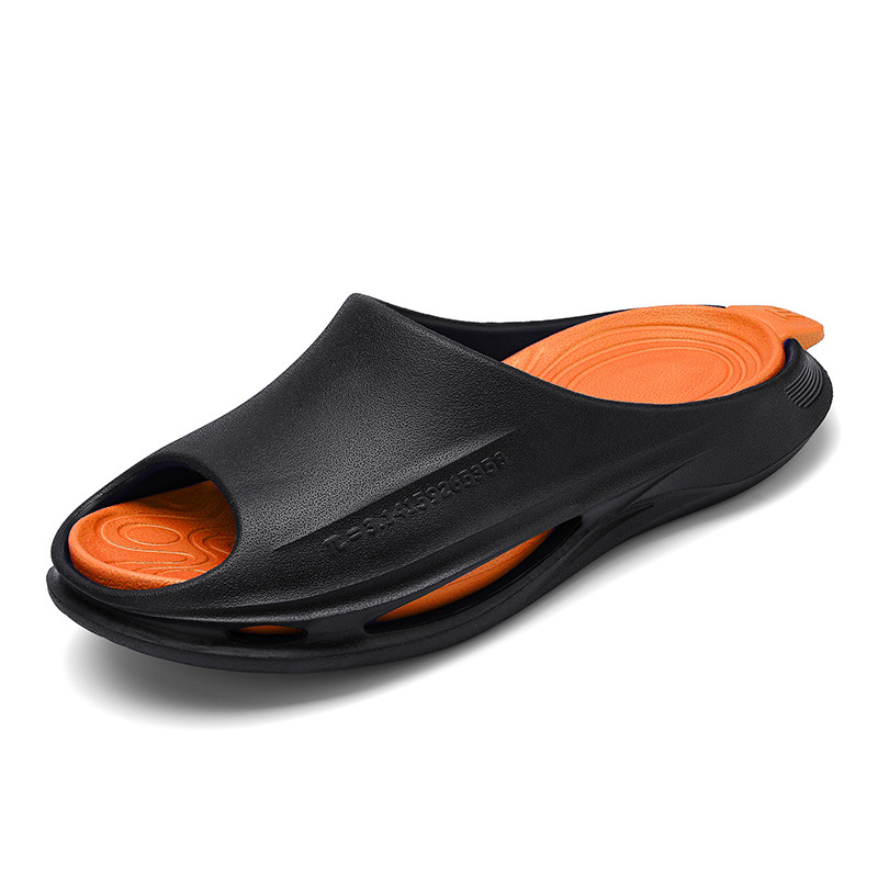 Zapatillas para hombres y mujeres con suela gruesa en verano para casa interior para parejas de baño para pisar excrementos zapatillas frías se pueden usar