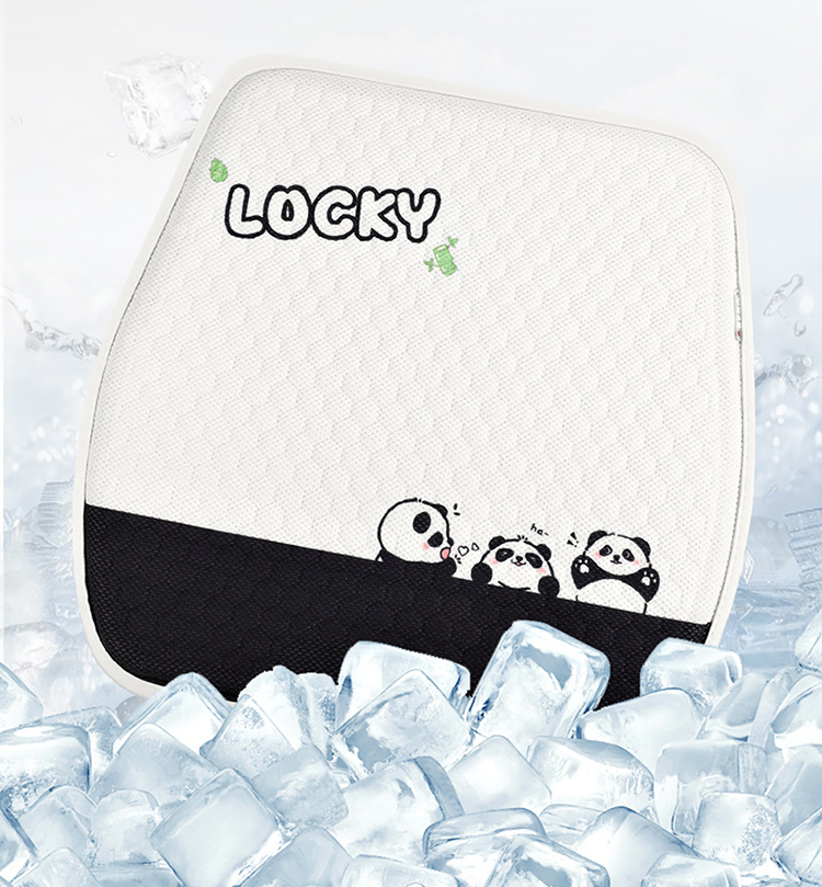 Car Seat Cushion, Universal for All Seasons, Cartoon Cute Pacha Dog Summer Breathable Half-Pack Rear Seat Cover